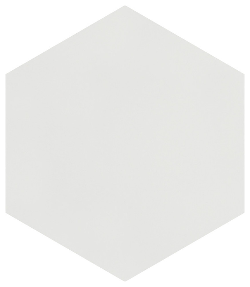 Textilis White Hex Porcelain Floor And Wall Tile Sample Contemporary Wall And Floor Tile 2174