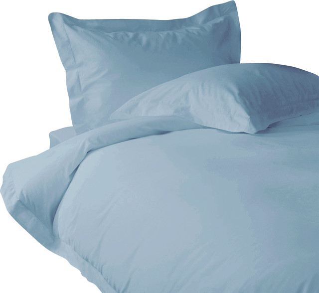 300 TC Sheet Set 28 Deep Pocket with 2 Pillowcases Aqua Blue, Twin