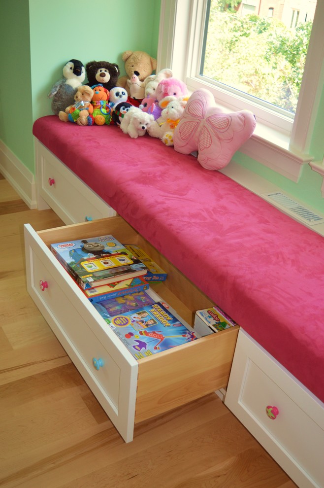 Window Seat Built-in Bench with Storage