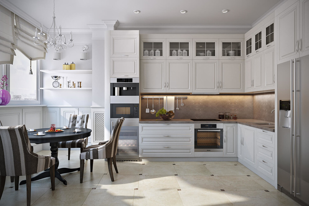 Кухня в классическом стиле (кухни в маленьких квартирах)