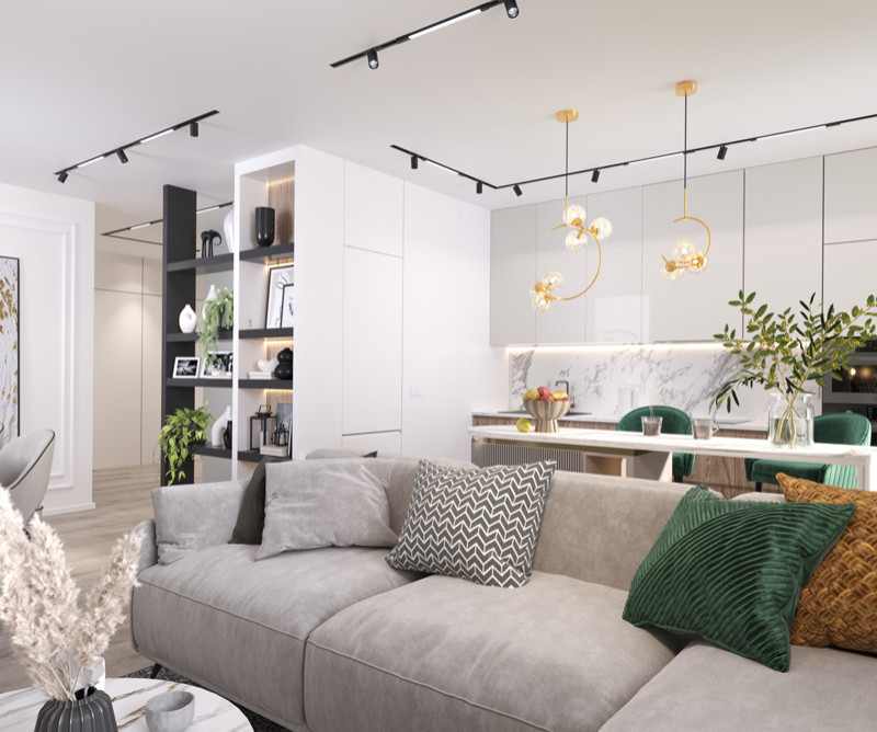 Дизайн-проект интерьеров квартиры площадью:94 м2