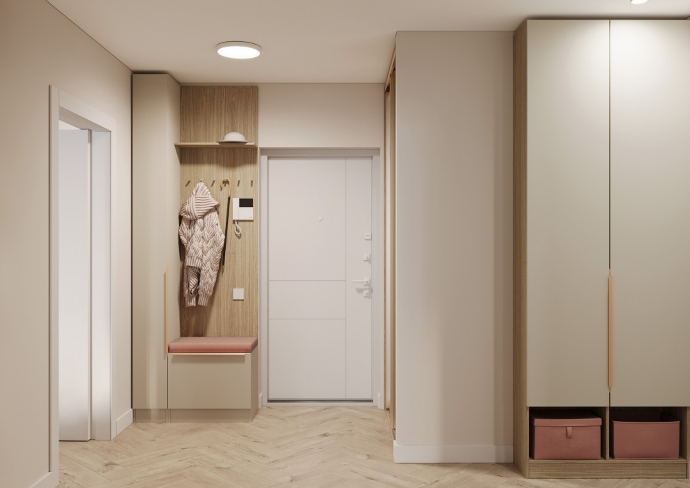 Дизайн-проект квартиры в светлых тонах