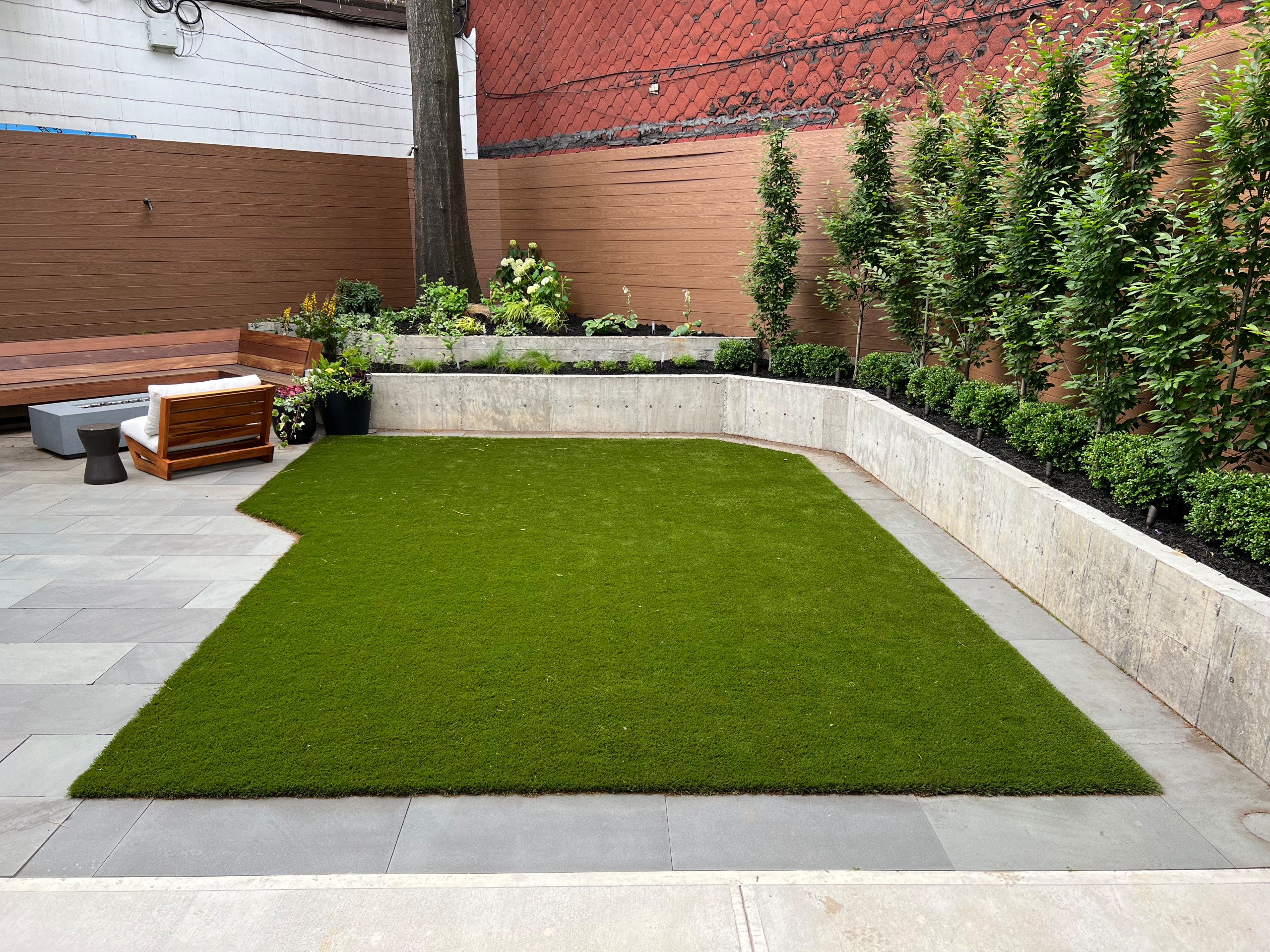 Williamsburg new condo shade garden