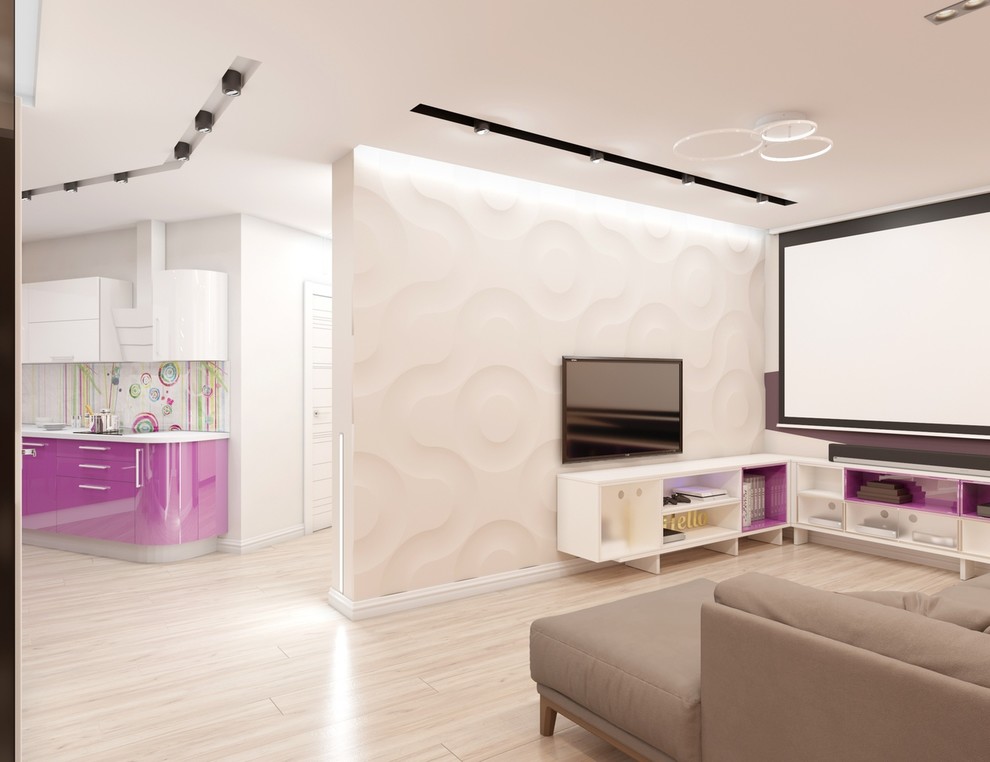 Дизайн - проект 3к. кв. 75 м2 для молодой пары в ЖК Крылья