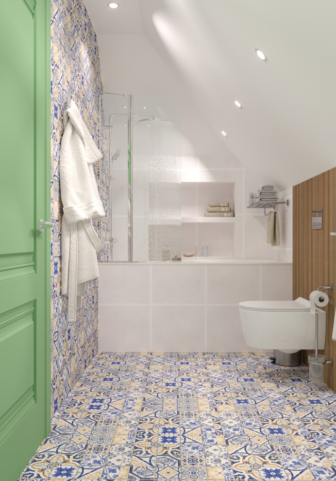 Ванная комната в мансарде