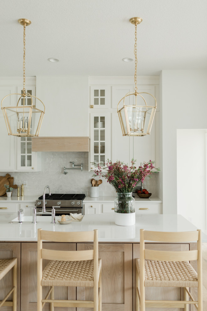 Inspiration for a transitional home design remodel in Omaha