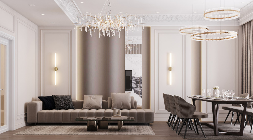 Гостиная со столовой