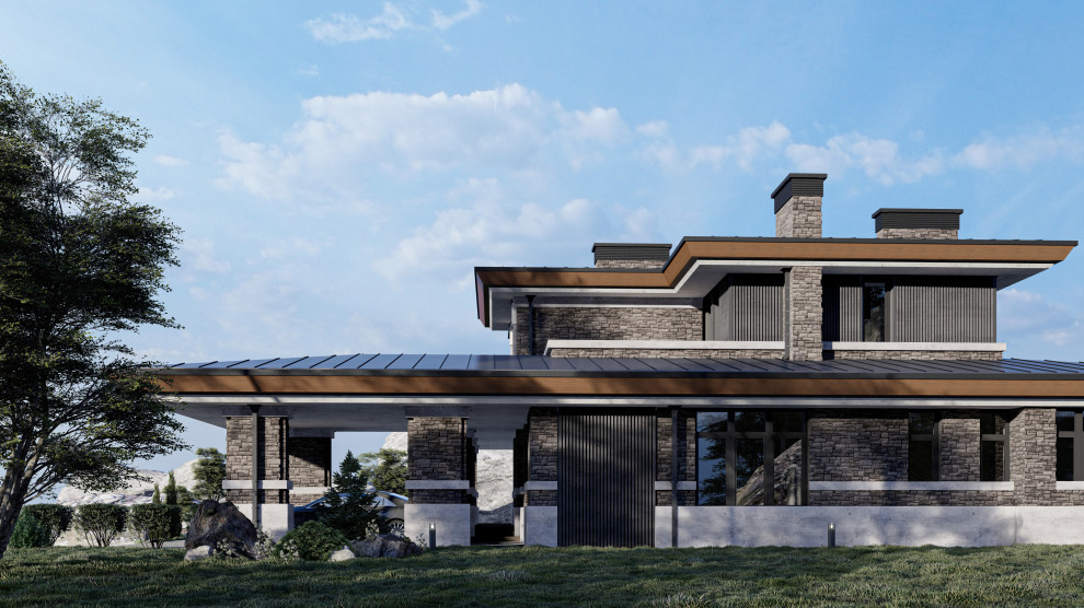 Вилла в стиле Ллойда Райта