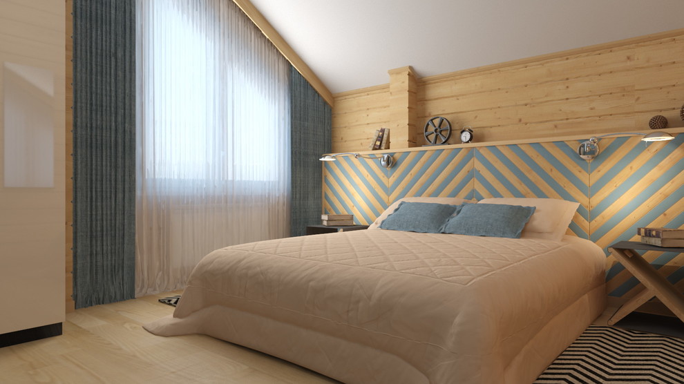 Проект интерьера деревянного дома в Новосибирске