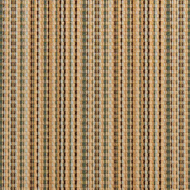 Green Gold And Light Blue Woven Striped Faux Silk Upholstery Fabric Green Gold And Light Blue Woven Striped Faux Silk Upholstery Fabric By The Yard