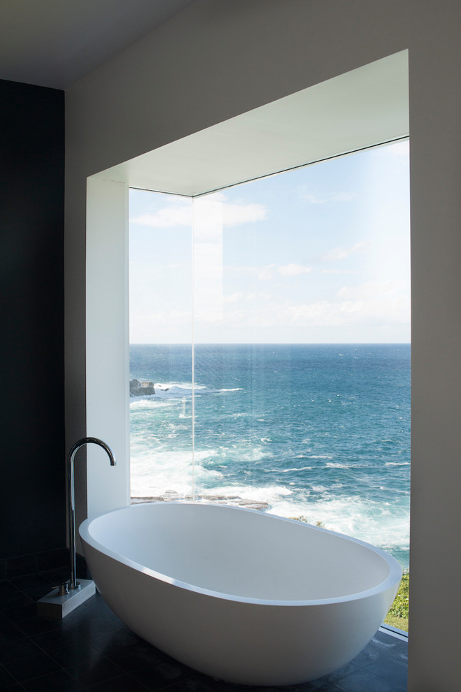 Design ideas for a beach style bathroom in Sydney.