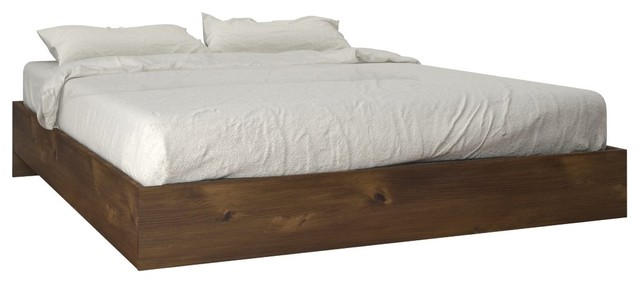 Nocce Full Size Bed 401254 From Nexera, Truffle