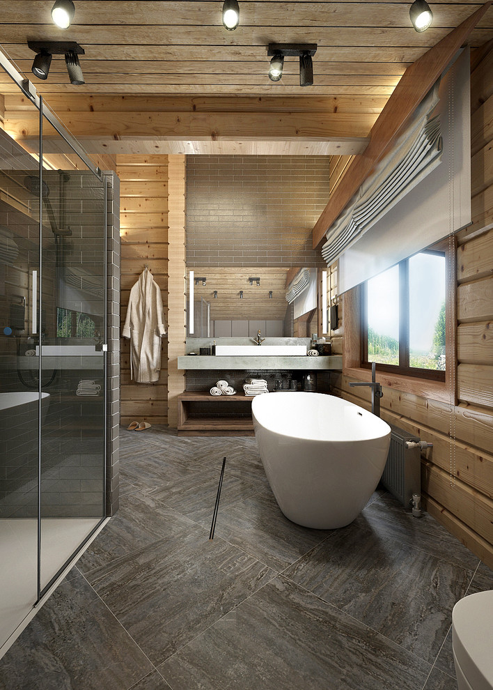 Интерьер дома из бруса