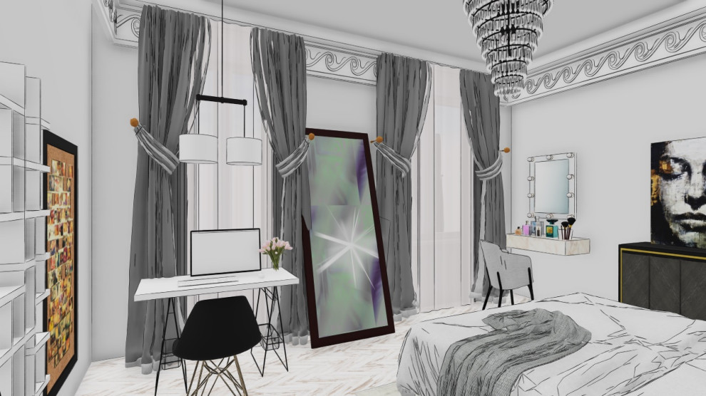 Спальня скетчи