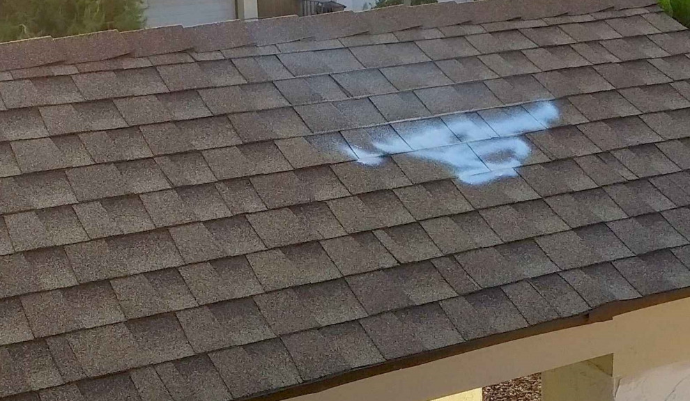 How to remove paints on roof shingles