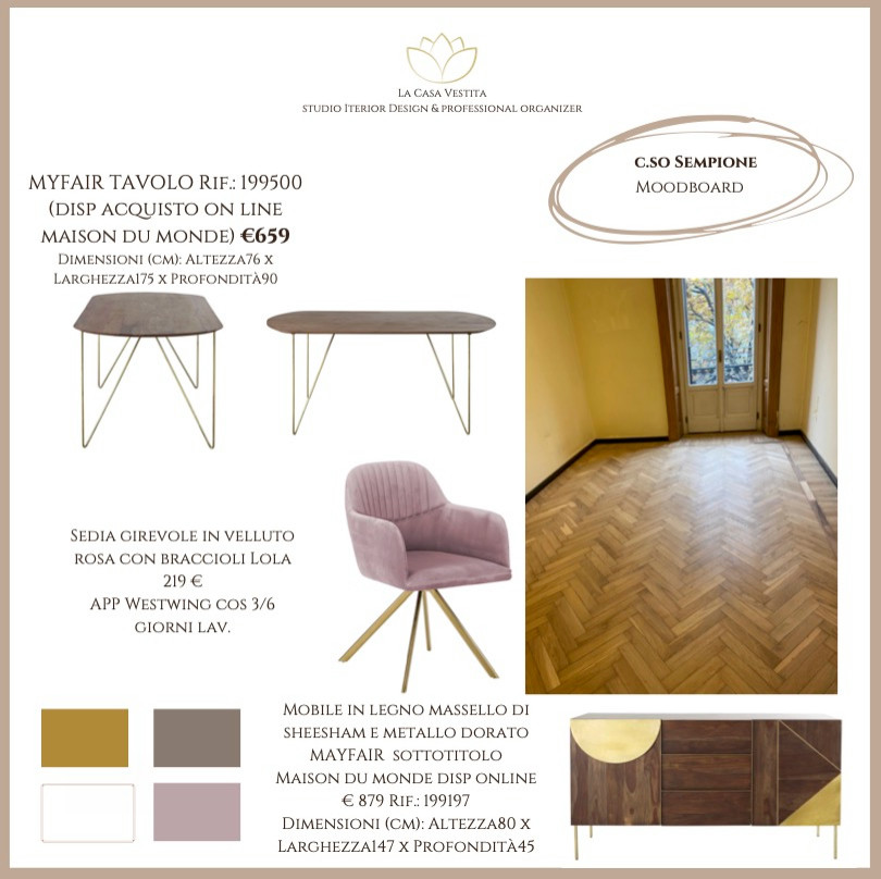 Moodboard Interior Design per Uffici Contemporanei