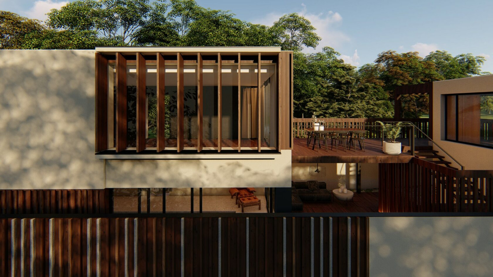 Узкий дом на узком участке