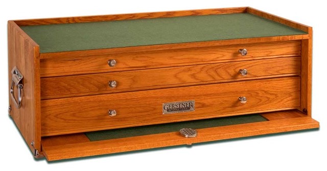 Large Base Chest 3-Drawer, Gerstner GI-M24, Tools And Collections Wood Chest