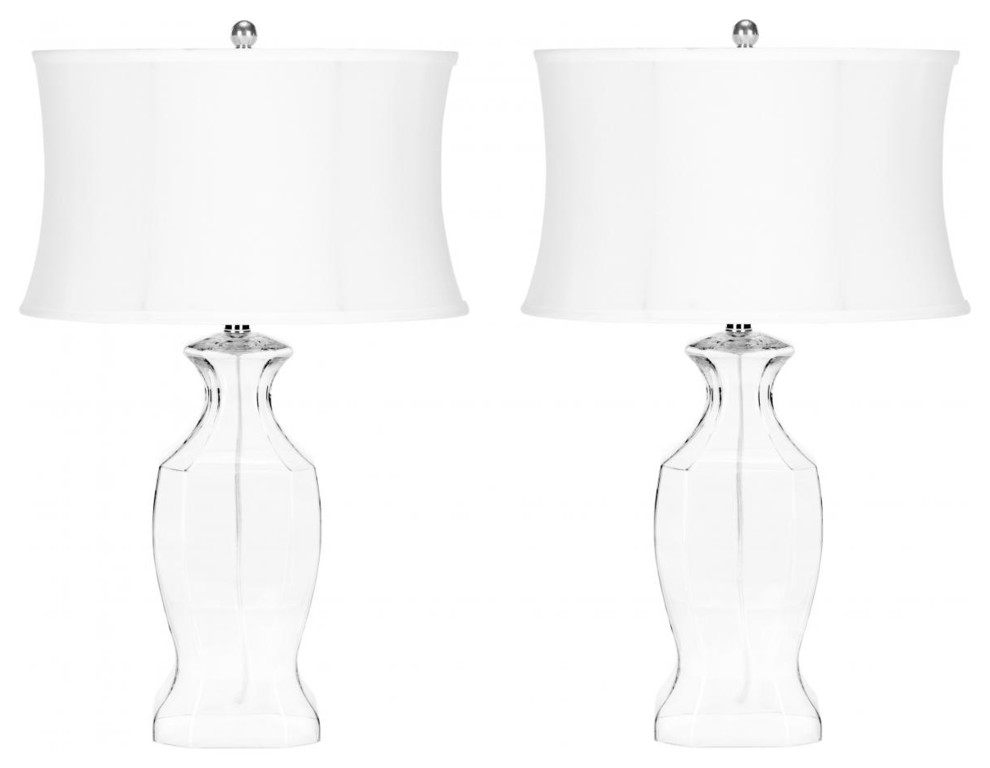 Safavieh Wendy 28"H Glass Table Lamps, Set of 2