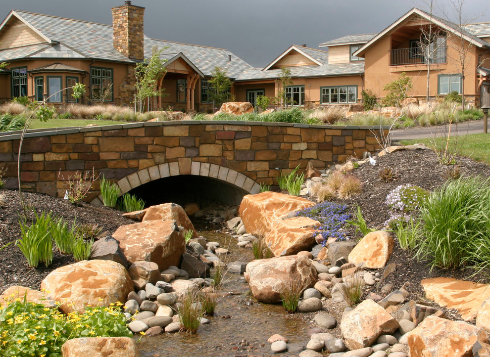 This is an example of a traditional garden in Other with with rock feature.