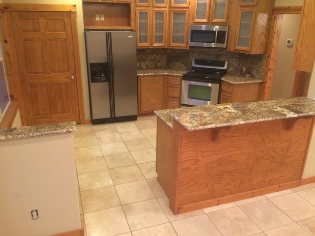 Kitchen Star Beach Granite Rustic Kitchen Austin By