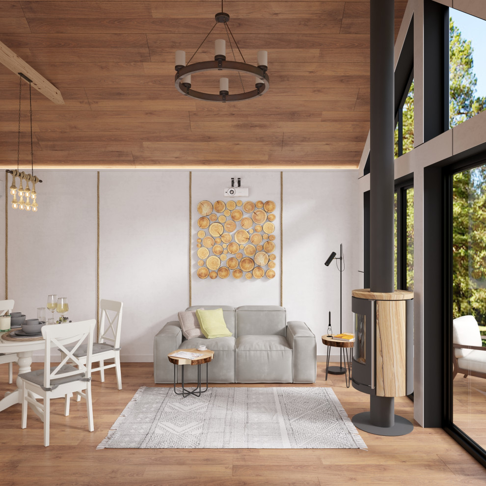 Дизайн-проект домика для глемпинга в Краснодаре 41м2