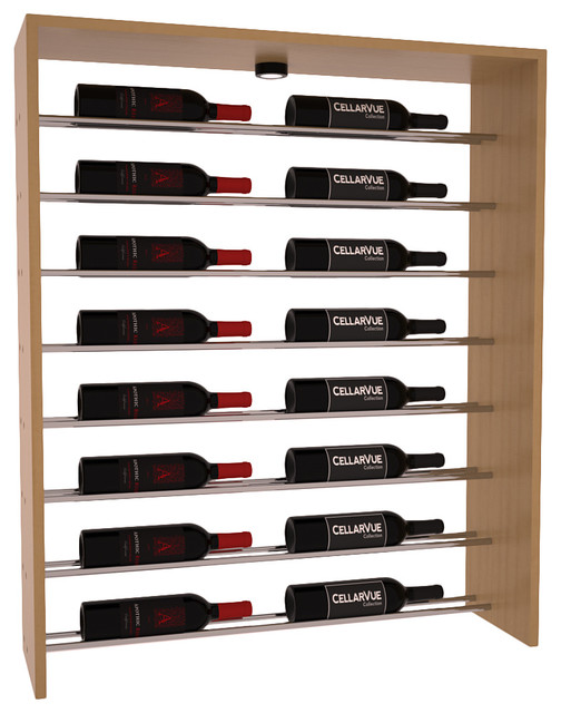 Wine Racks America CellarVue Ponderosa Pine Horizontal Wine Rack, Pine Unstained Transitional