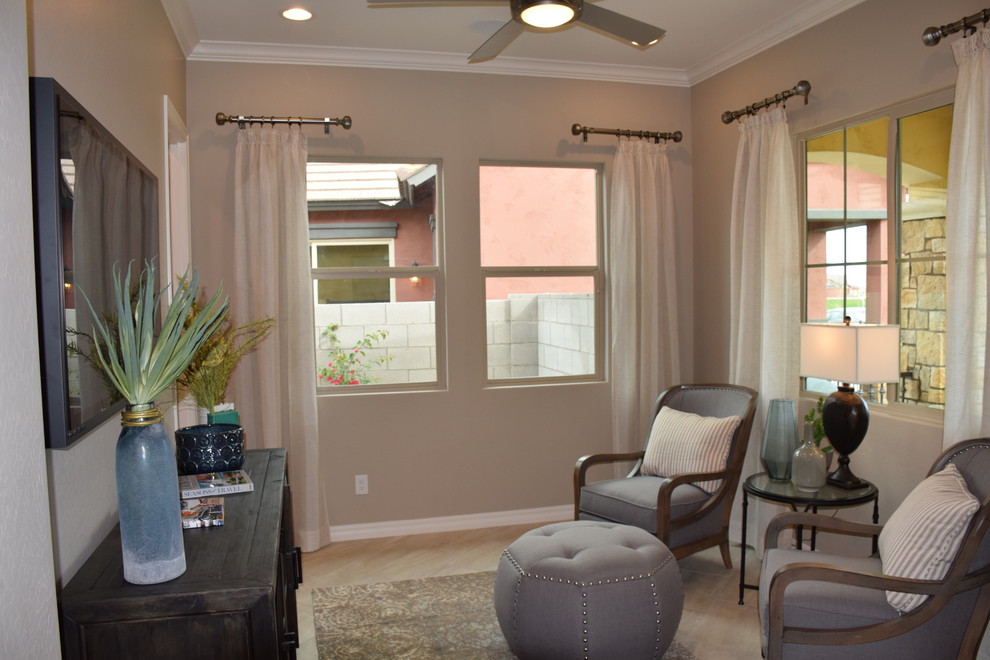 Inspiration for a transitional home design remodel in Phoenix