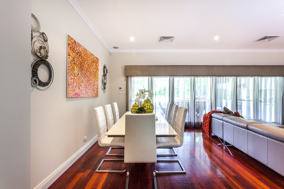 This is an example of a contemporary dining room in Perth.