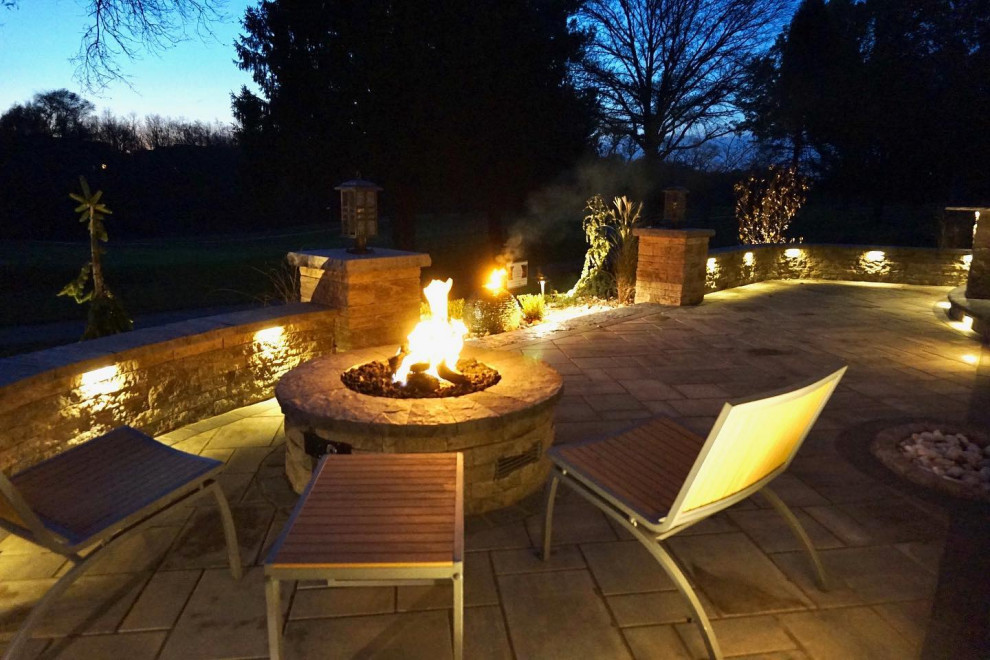 Manalapan, NJ:  Patio, Firepit, Water Feature, Outdoor Kitchen, Landscaping