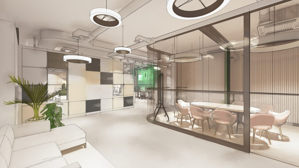 Концепция интерьеров офиса телекомпании НТВ