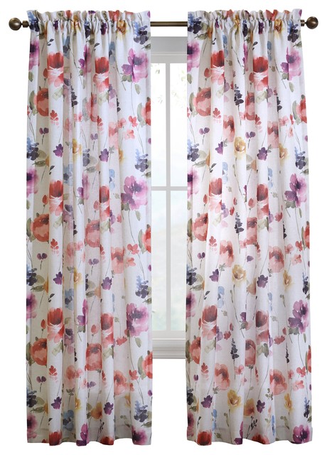 Alexa Pole Top Panel Contemporary Curtains By Commonwealth Alexa Pole Top Panel Contemporary