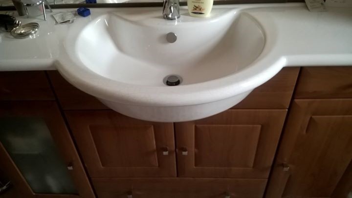 sostituire lavabo su mobile bagno