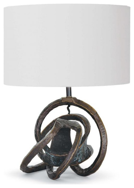 Knot Table Lamp, Bronze