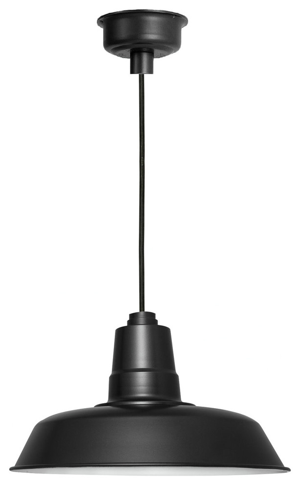 Cocoweb BOA-18 Oldage 18"W Cord Hung Integrated LED Pendant - Black
