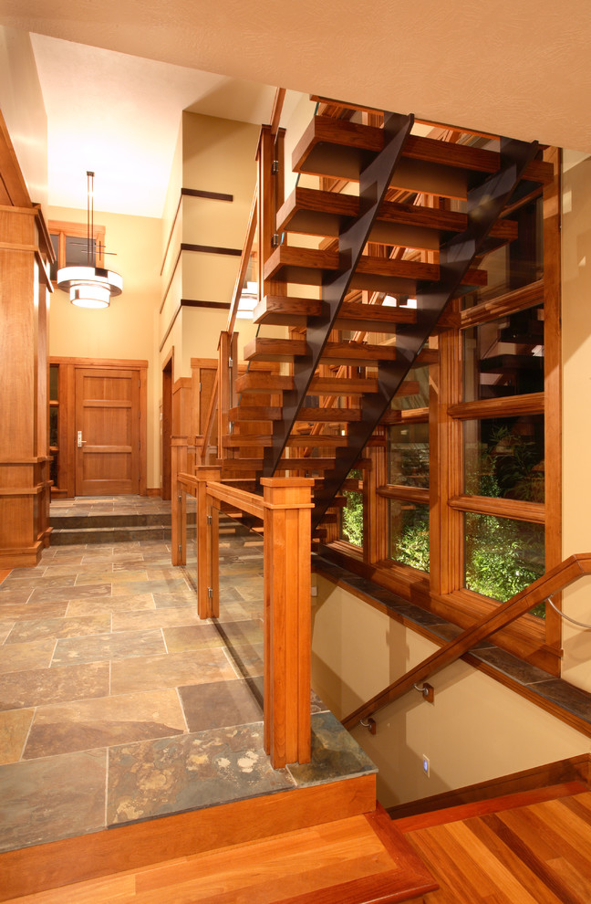Design ideas for a contemporary staircase in Salt Lake City.