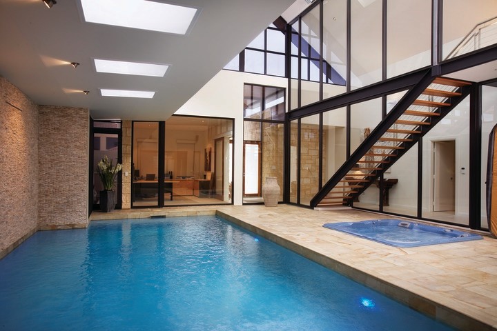 Hot tub - indoor hot tub idea