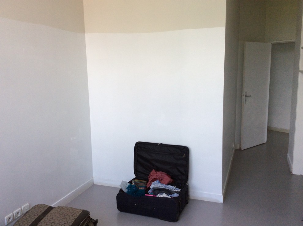 Fresque murale géométrique, tête de lit. 2016