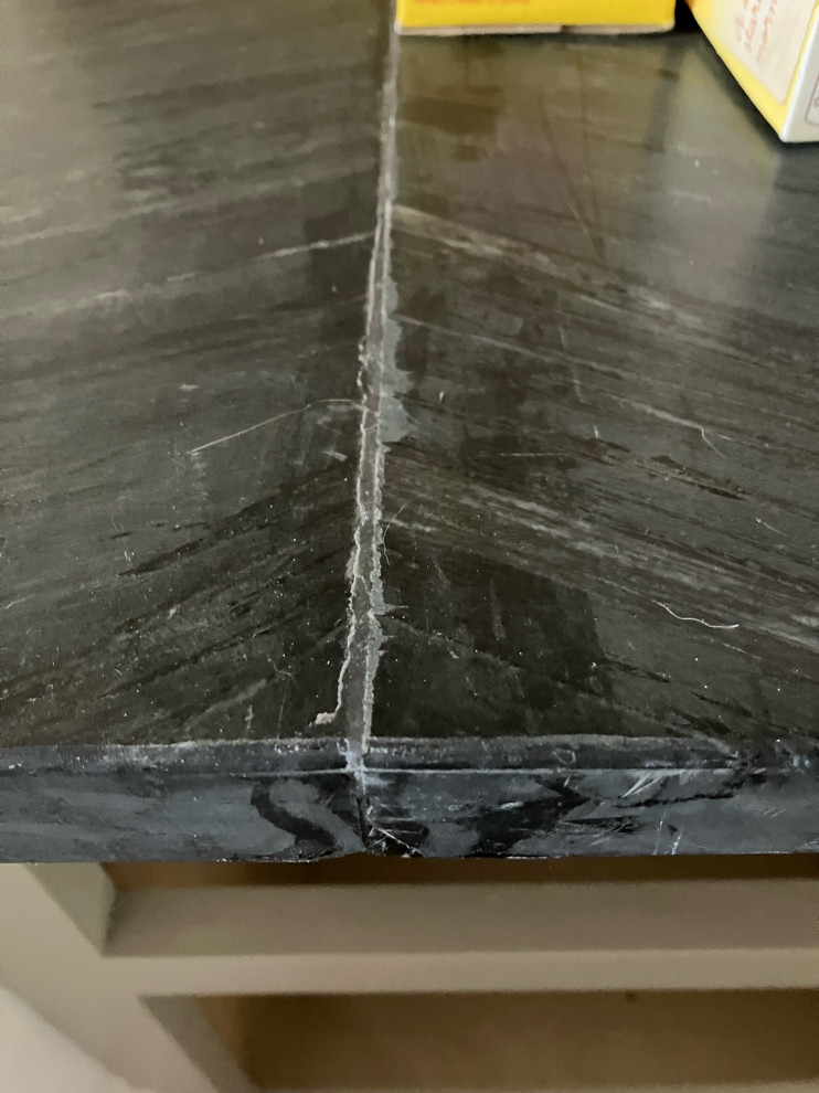 soapstone install issues/ seam, epoxy mess