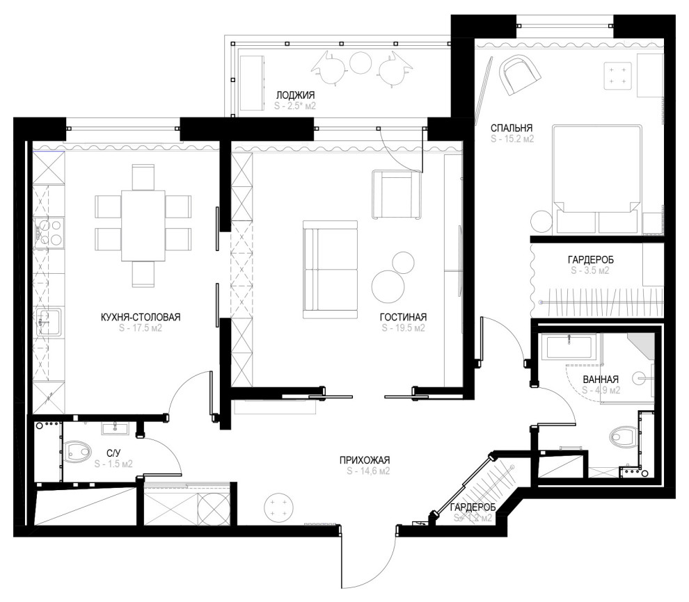 Квартира на Московском - План