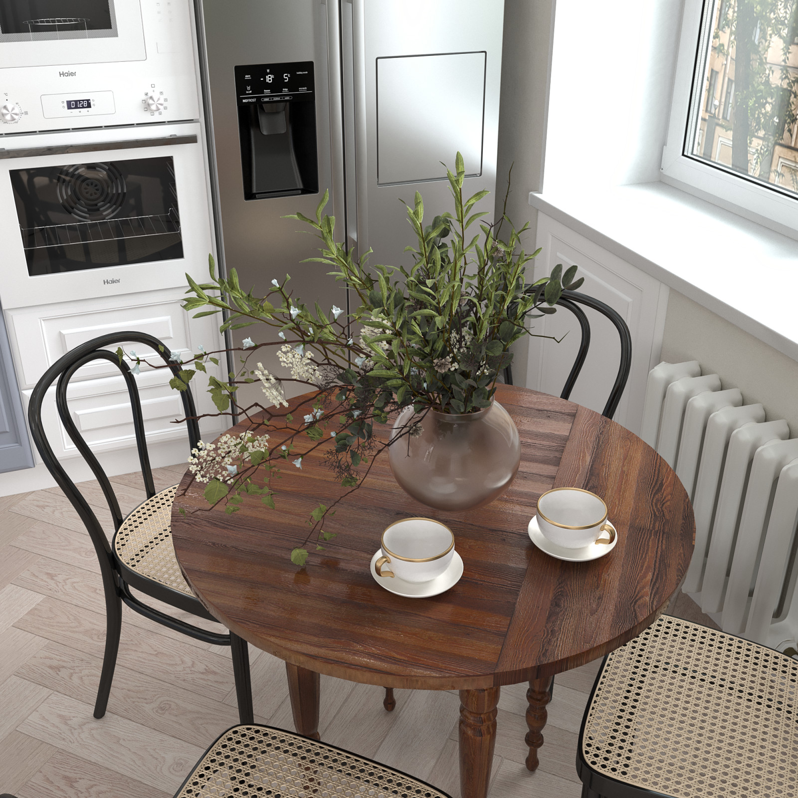 Светлая квартира в "сталинке"