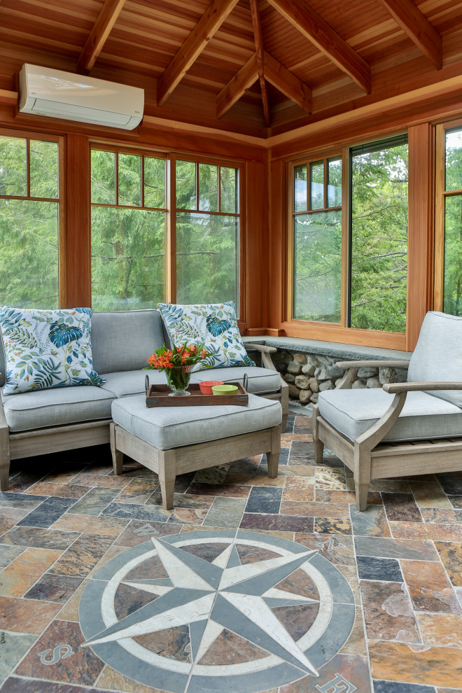 Eclectic sunroom in Other.