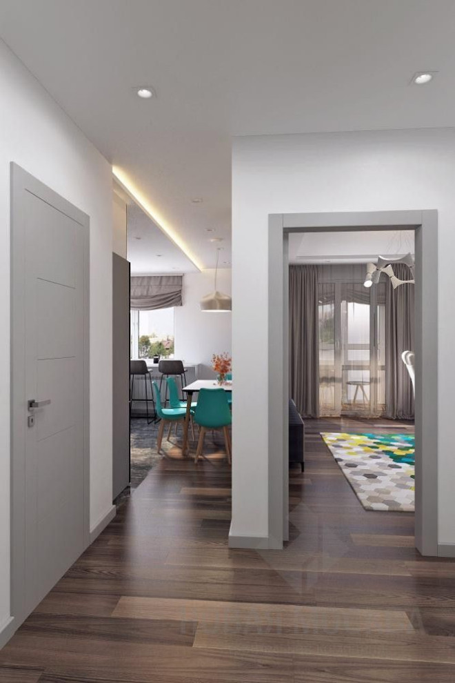 Дизайн-проект двухкомнатной квартиры 64,1 кв.м в ЖК «Татьянин Парк»