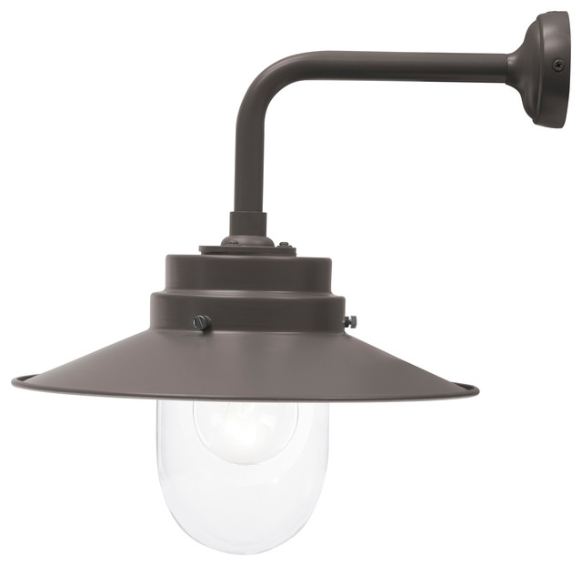 Belfast Steel Outdoor Light Coffee Bean Brown Contemporary