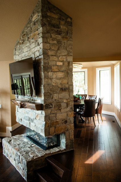 Cozy Retreat amerikansk-craftsman-dagligstue