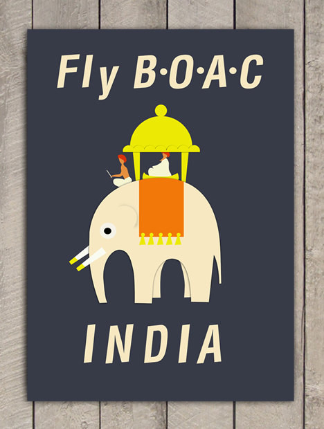 Fly BOAC INDIA by Signarama