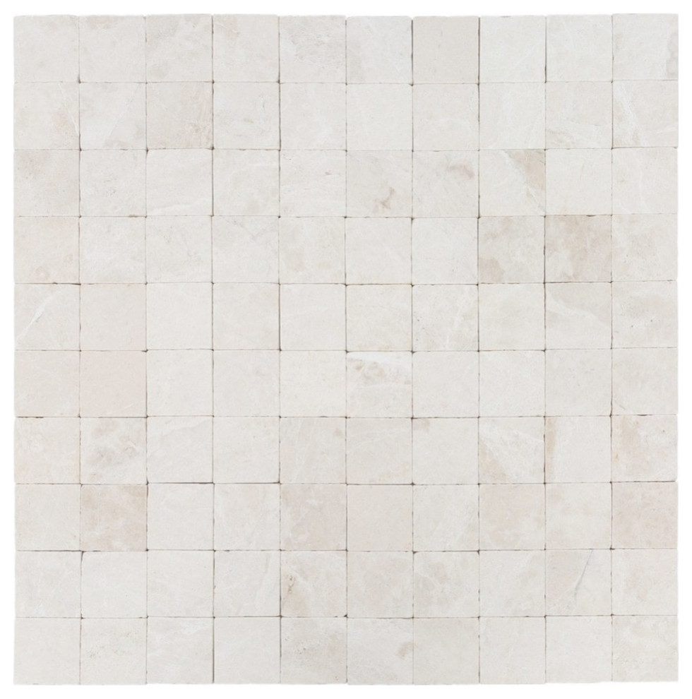 Botticino Super Light Cream Tumbled Marble Tile 4"x4"x3/8" Samples