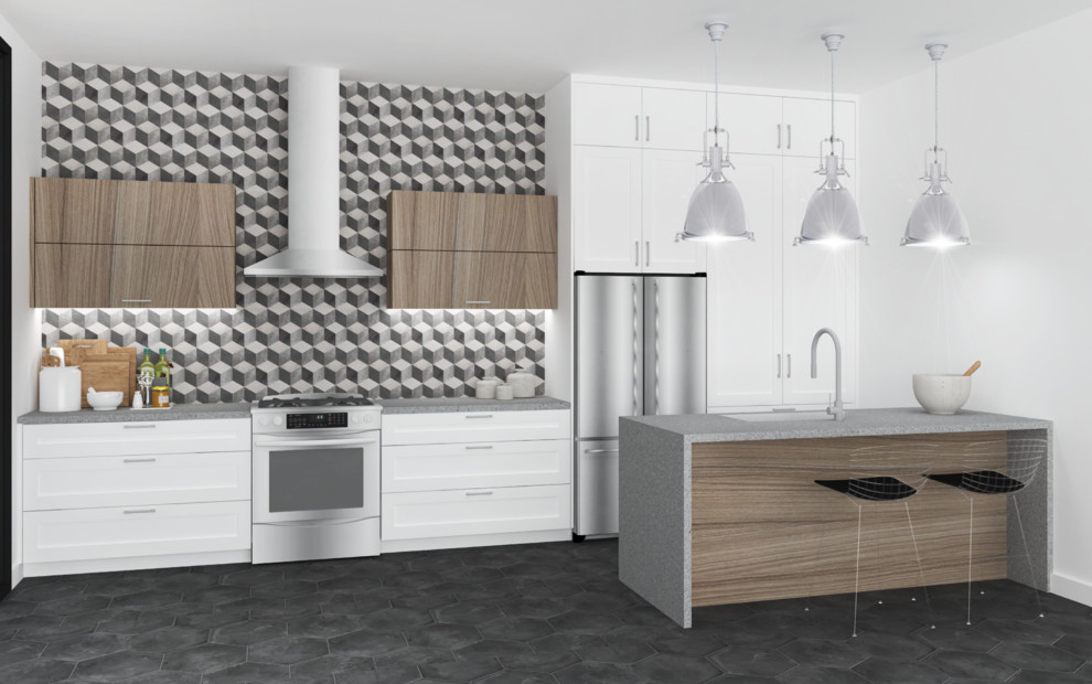 Inspiration for an eclectic kitchen remodel in Toronto