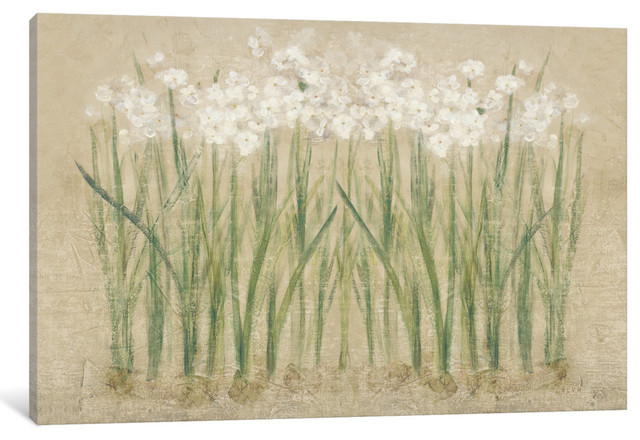 "Narcissus Cool " by Cheri Blum, Canvas Print, 40"x26"
