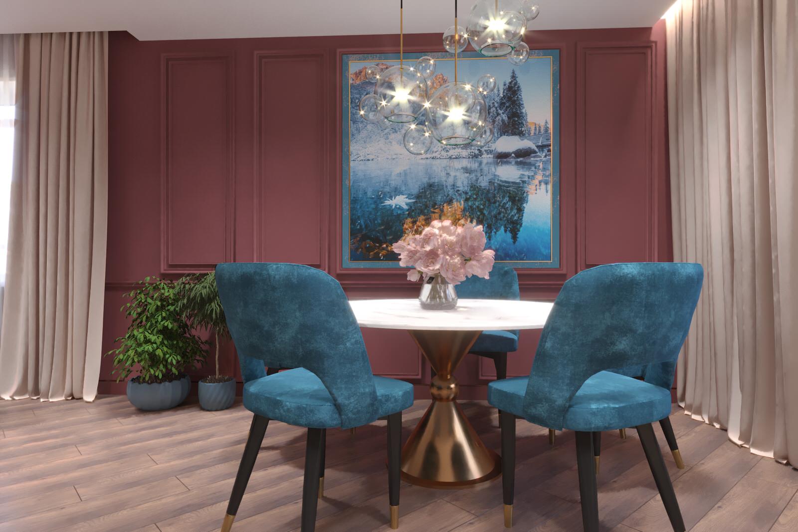 Дизайн-проект интерьера трехкомнатной квартиры.